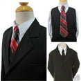 thumbnail image 1 of New Baby Toddler Boy Teen Wedding Party Church Formal Black Suit Tuxedo all size, 1 of 10