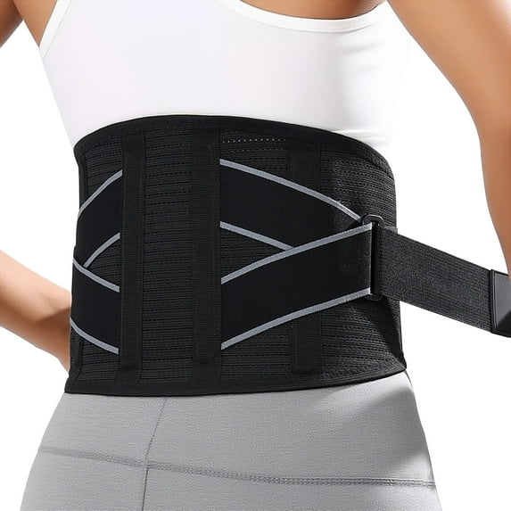 New Back Brace for Lower Back Pain - Immediate Relief From Sciatica, Herniated Disc, Scoliosis - Breathable for Men and Women