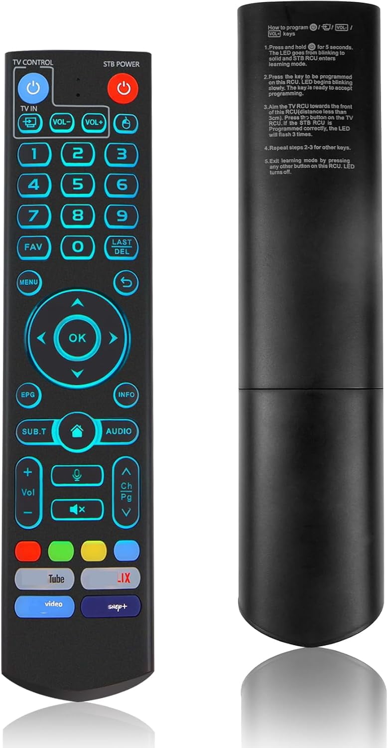 Vesee Remote New Backlight V5 Pro Voice Remote Control, Compatible with vSeeBox V1 ...