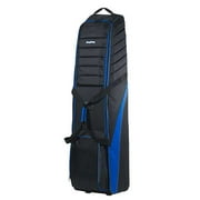 BagBoy T-750 Wheeled Golf Travel Cover   Rolling Travel Bag, Black/Royal Blue -