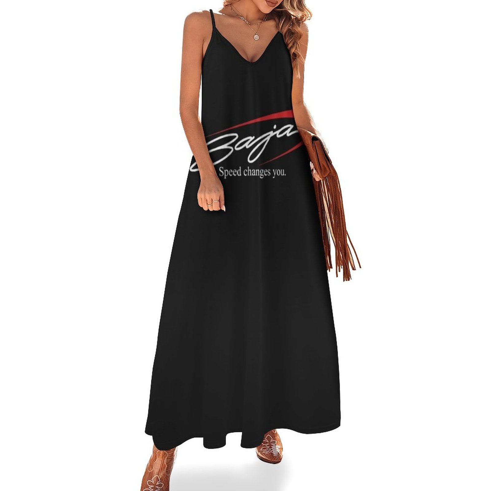 New Baja boats logo Sleeveless Dress women's clothing trend 2024 long