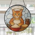 thumbnail image 1 of New Baking Cat Glass Suncatcher, Whimsical Cat Kitchen Decor, Cozy Bakery Decor, Cat Lover Gift, Rustic Home Accent Decor, Baker Gift, 1 of 4