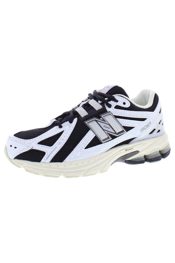1906R White Black Grade School Shoes