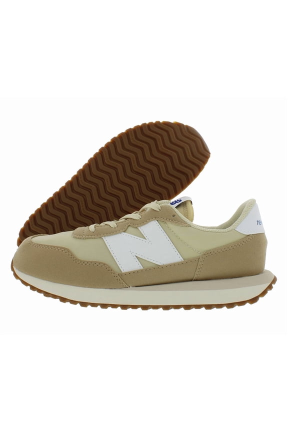 237 GS Girls Shoes Size 5.5, Color: Beige/White