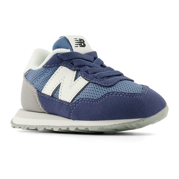 New Balance® 237 Kids' Shoes Color: Heron Blue Vintage Ind Size: 7 T