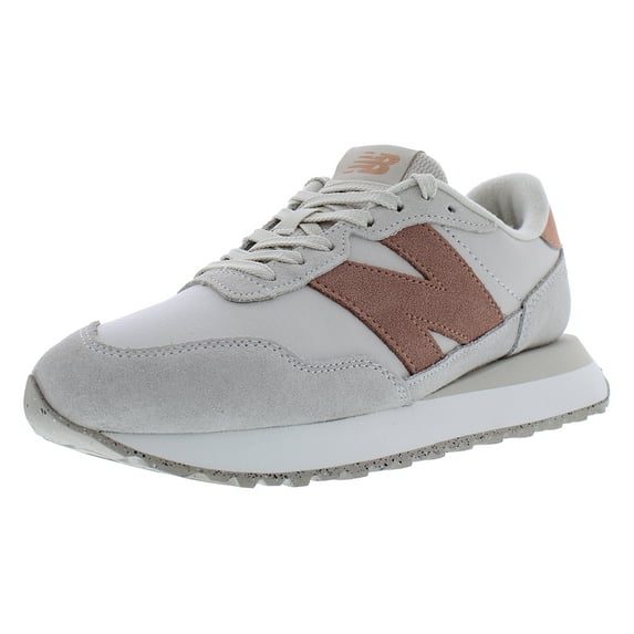 New Balance Women's 237 V1 Sneaker, White/Pink, 8
