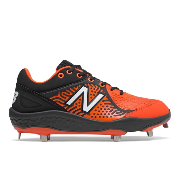 New Balance 3000V5 Metal Cleat Low Black | Orange Size 9.5