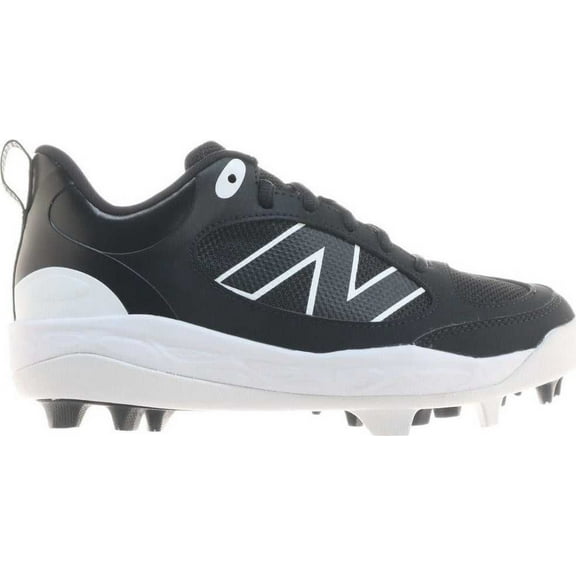New Balance Youth 3000V7 Molded Baseball Cleats Black/White 5