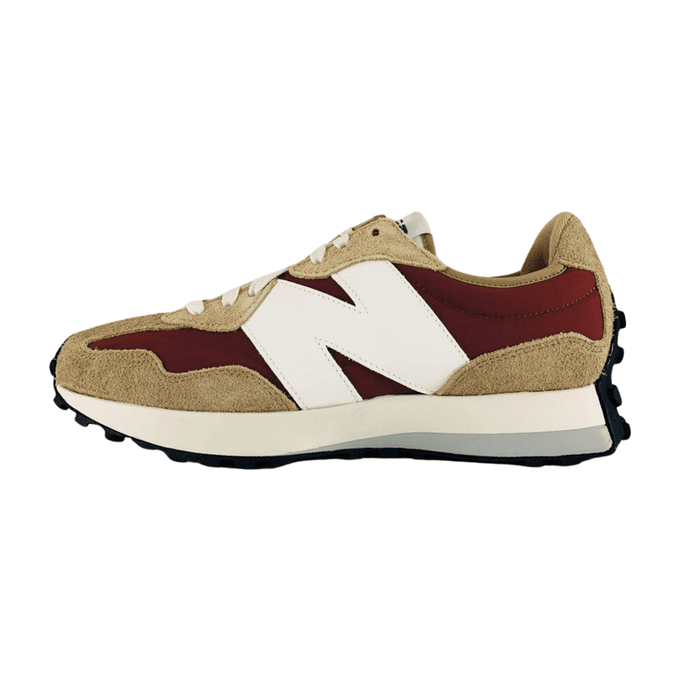 New Balance 327 Driftwood Washed Burgundy White Sneakers  display picture 1