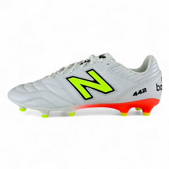 New Balance 442 Pro FG v2 Firm Ground White Men's Soccer Cleats MS41FMB2, Men's U.S. Shoe Size 9.5