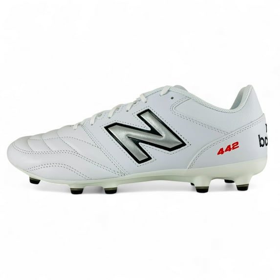 New Balance 442 v2 Team FG White Men's Soccer Cleats MS42FWT2, Men's U.S. Shoe Size 9.5