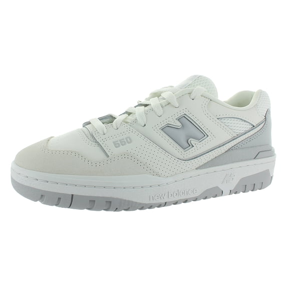New Balance 550 GS Boys Shoes Size 4.5, Color: White/White