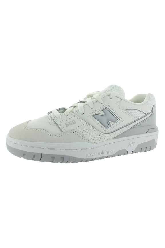 550 GS Boys Shoes Size 4, Color: White/White