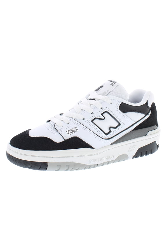550 GS Boys Shoes Size 6, Color: White/Black