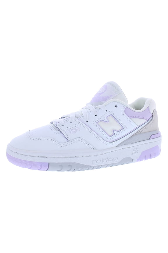 550 GS Girls Shoes Size 4.5, Color: White/Purple