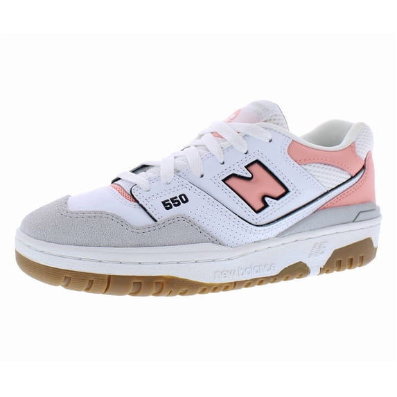 New Balance 550 GS Girls Shoes Size 5.5, Color: Grey/Pink