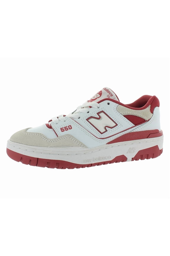 550 GS Girls Shoes Size 5, Color: White/Red