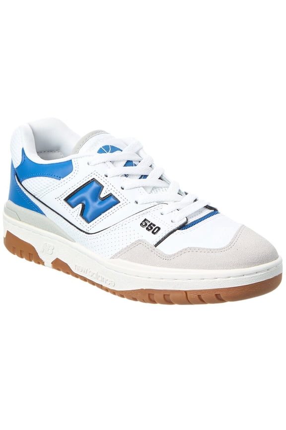 550 Leather Sneaker, 7, Blue