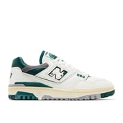New Balance 550 Mens Sneakers, Sea Salt/Marsh Green/Shadow Grey, Size 5.5