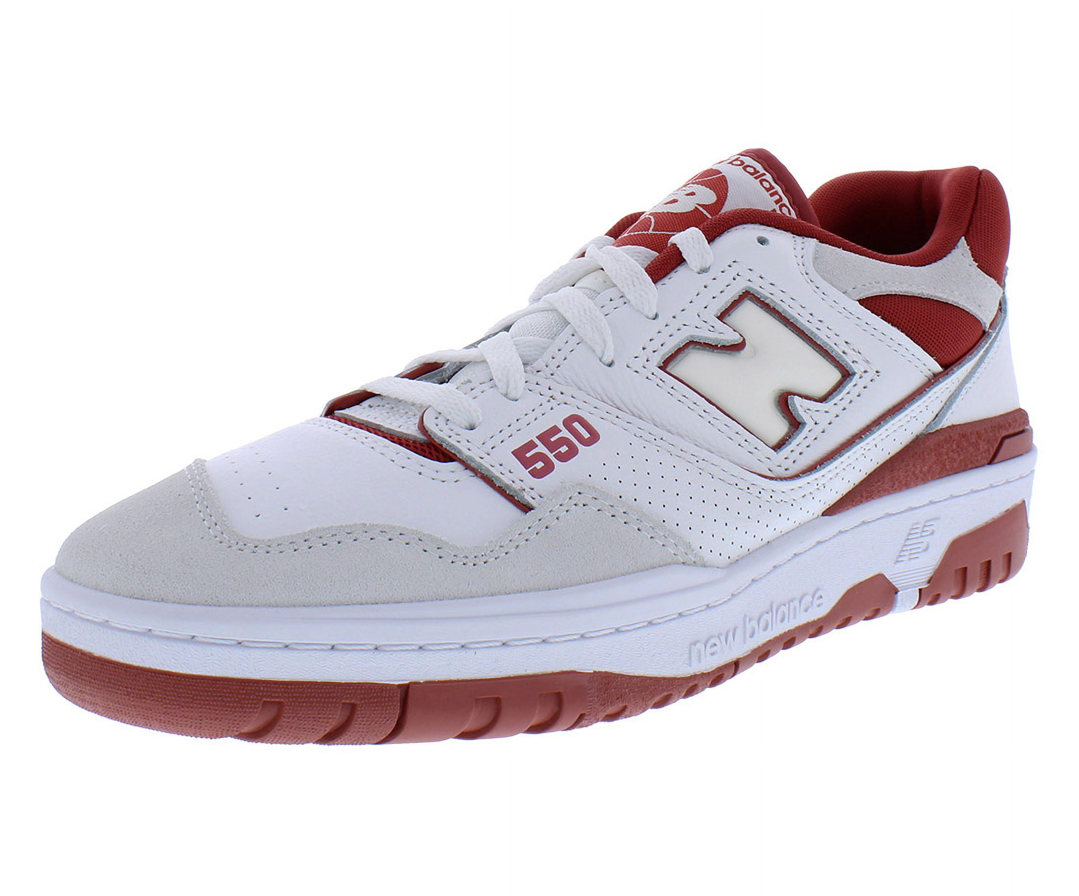 New Balance 550 White / Red BB550STF Men display picture 1