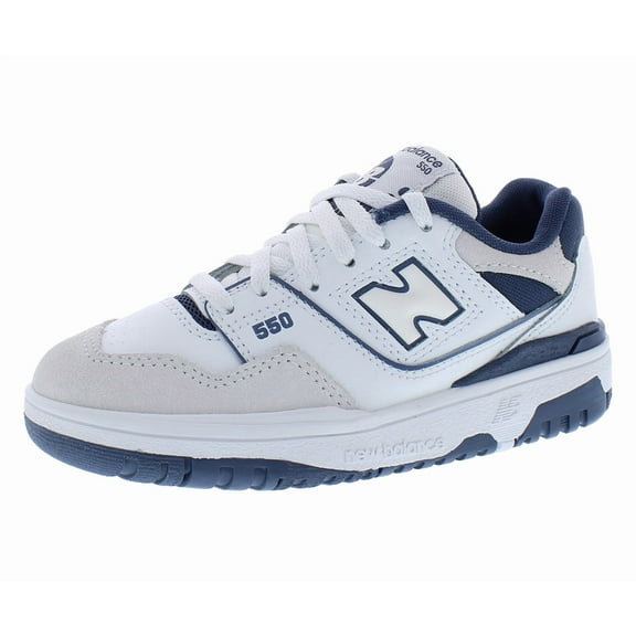 New Balance 550 PS Boys Shoes Size 1.5, Color: White/Blue