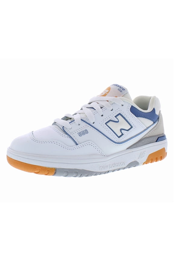 550 PS Boys Shoes Size 2.5, Color: White/Blue