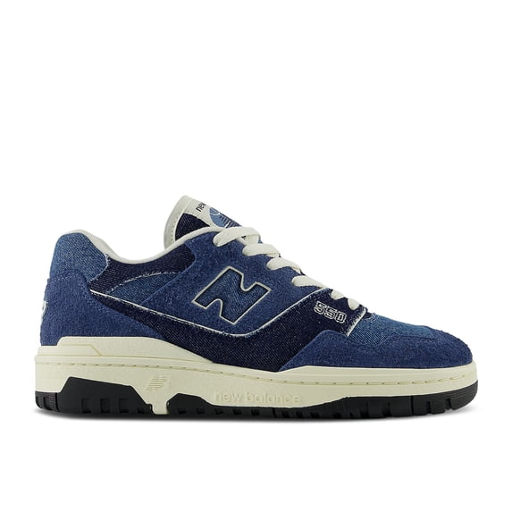 New Balance 550 Wmns Shoes, Navy/Heron Blue/Angora, Size 5
