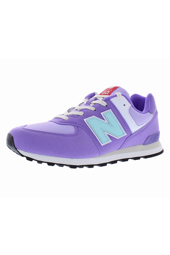 574 GS Girls Shoes Size 6.5, Color: Purple/Blue
