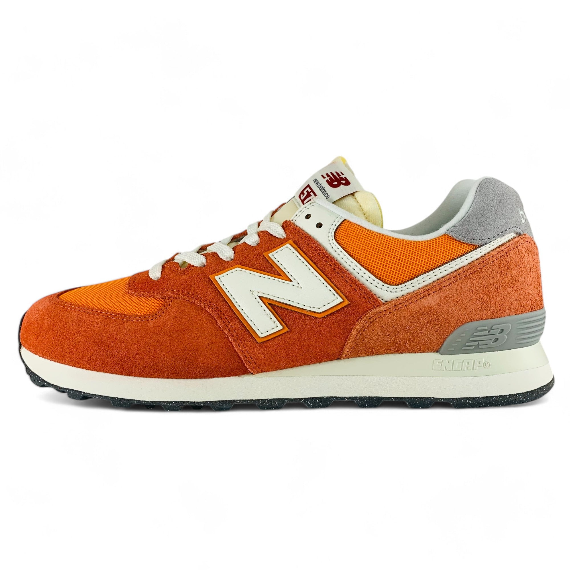 スニーカー New Balance 574 U574RCB Gulf red New Balance 574 Gulf Red Men's Orange Shoes Sneakers U574RCB