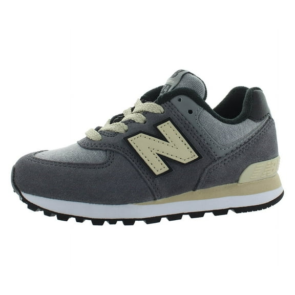 New Balance 574 PS Girls Shoes Size 1.5, Color: Grey/Beige