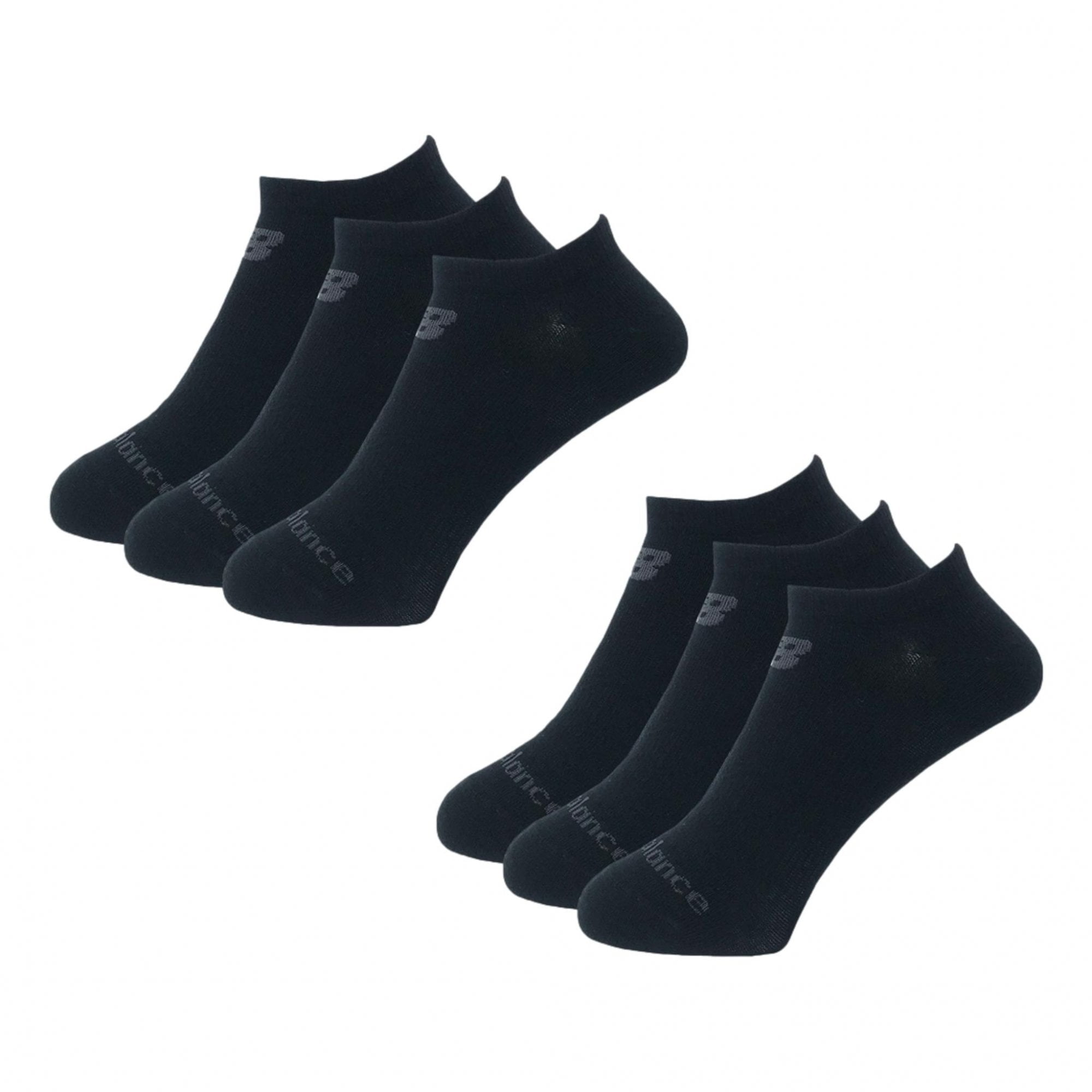 New Balance 6 Pack Performance Basic Ankle Socks - Black - Walmart.com