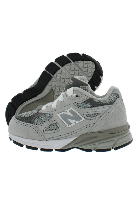 990V3 PS Boys Shoes Size 4, Color: Grey/Grey
