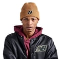 thumbnail image 1 of New Balance Adult Winter Watchman Block N Beanie Hat (Tobacco Brown, One Size Fits Most, OSFM), 1 of 5
