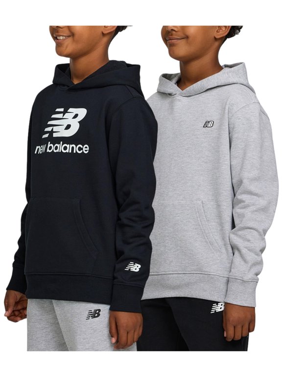 Boys Hoodie 2-Pack, Cotton Blend Fleece Pullover Sweatshirts
