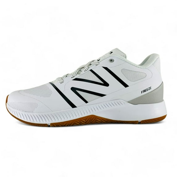 New Balance FreezeLX v4 Box White Gum Men's Lacrosse Shoes Sneakers FREEZBW4, Men's U.S. Shoe Size 9.5