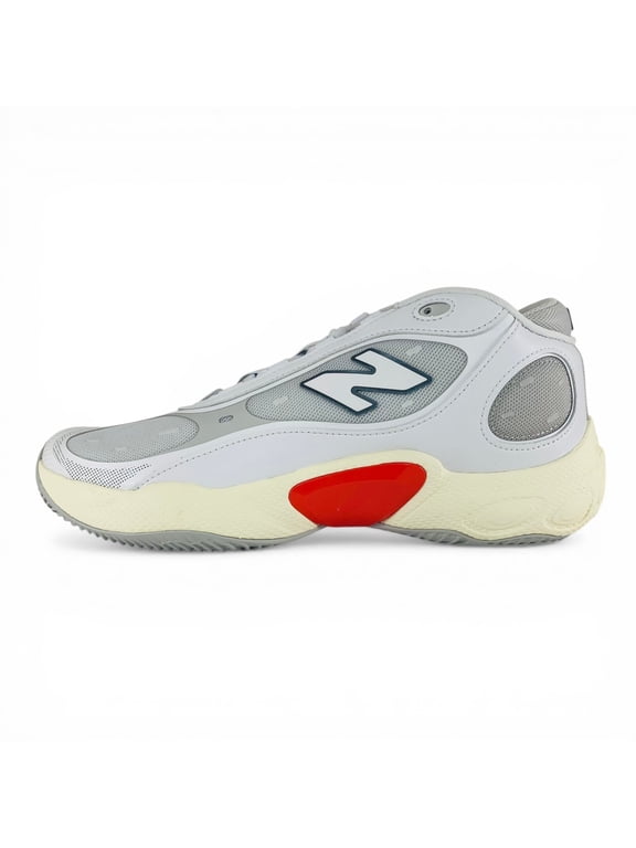 Fresh Foam BB v3 White Blast Red Men's Wide 2E Basketball Shoes BBFRSTH3, Men's U.S. Shoe Size 10.5