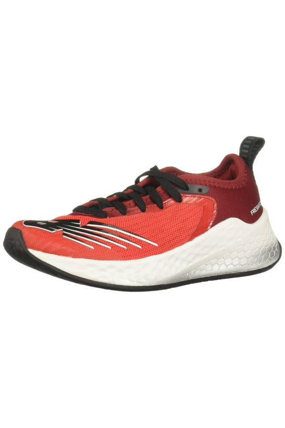 Fresh Foam Fast V2 Lace-up Running Shoe, Velocity Red/Nb Scarlet/Silver Metallic, 11.5 Wide US Unisex Little_Kid