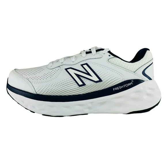 New Balance Fresh Foam X 840F White Team Navy Men's Extra Wide 4E Running Shoes MW840FW1, Men's U.S. Shoe Size 9