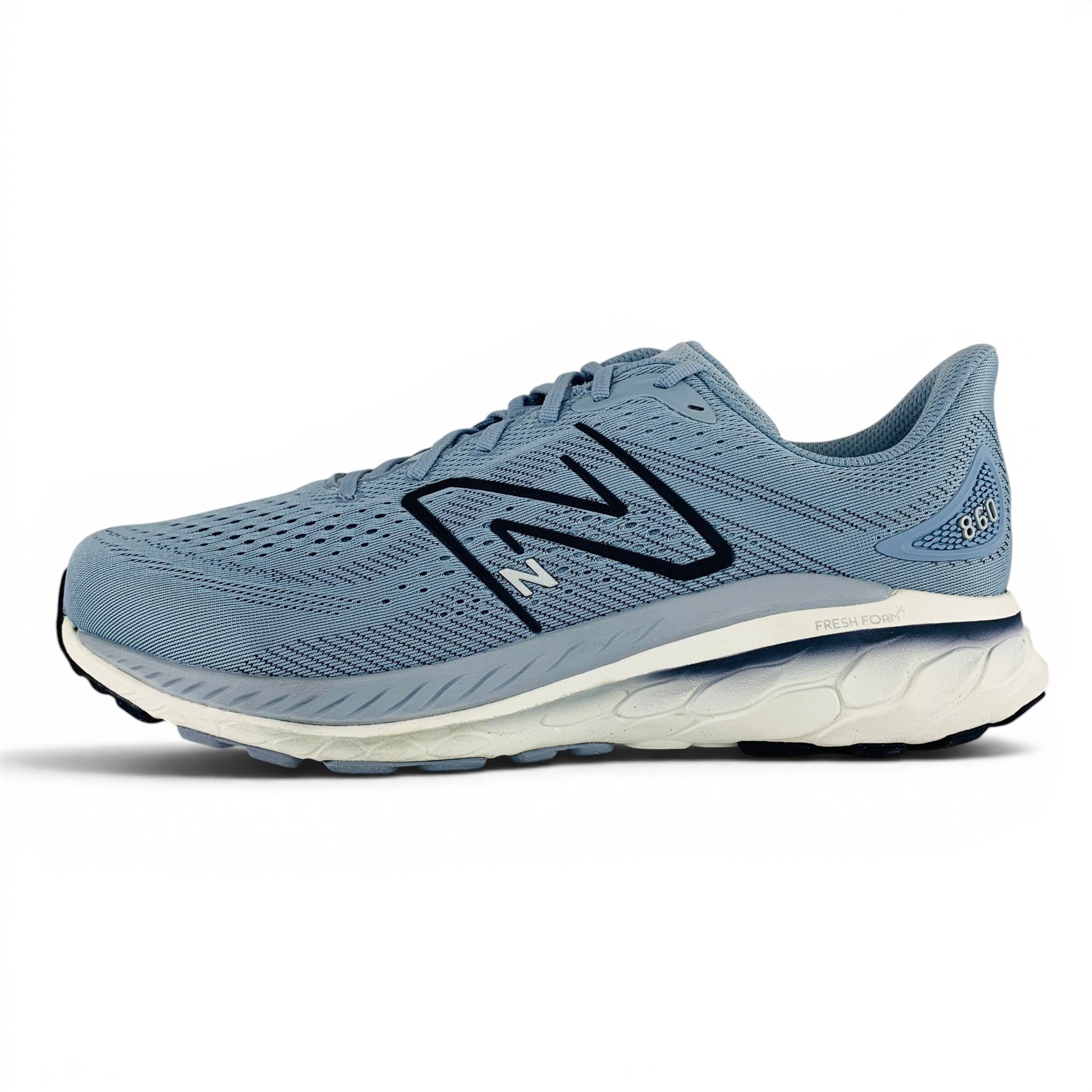 Fresh Foam X 860v13 Light Arctic Grey Natural Indigo Men's Extra Wide 4E Running Shoes M860G13, Men's U.S. Shoe Size 10.5