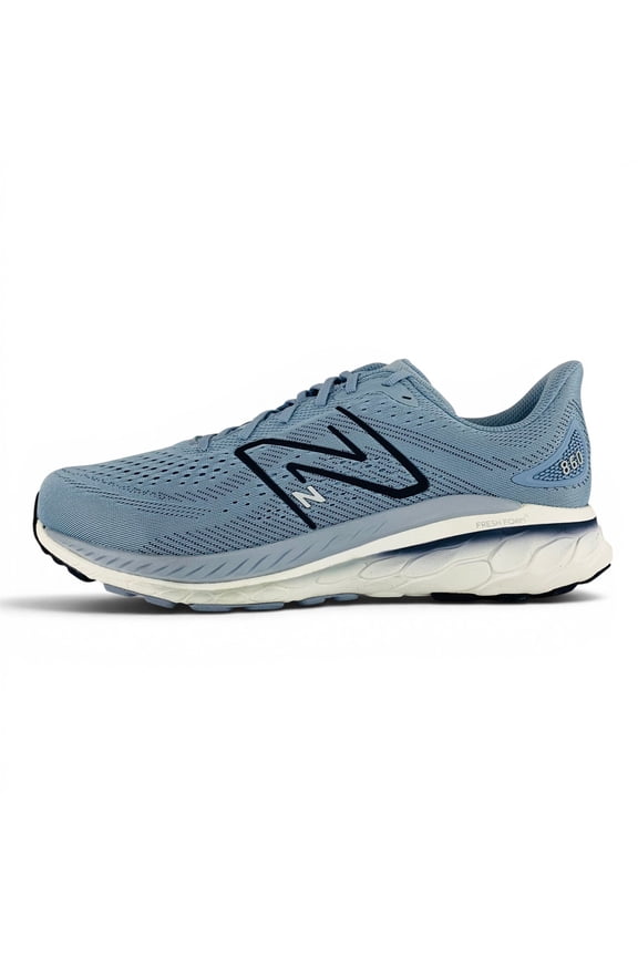 Men's Fresh Foam 860 V13 Running Shoe, Light Arctic Grey/Natural Indigo, 12 X-Wide