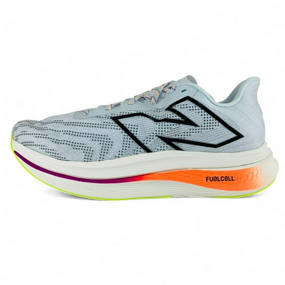 New Balance FuelCell SuperComp Trainer v2 Ice Blue Neon Dragonfly Men's Wide 2E Running Shoes MRCXLG3, Men's U.S. Shoe Size 13
