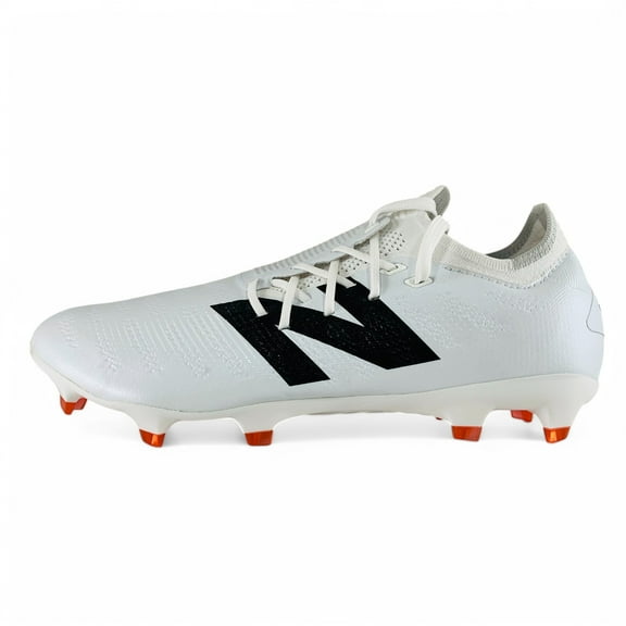 New Balance Unisex Furon Pro V7+ FG Soccer Shoe White/Black, 9.5 Wide