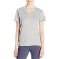 thumbnail image 1 of New Balance Heathered V-Neck T-Shirt Womens WFT5196AG, 1 of 1