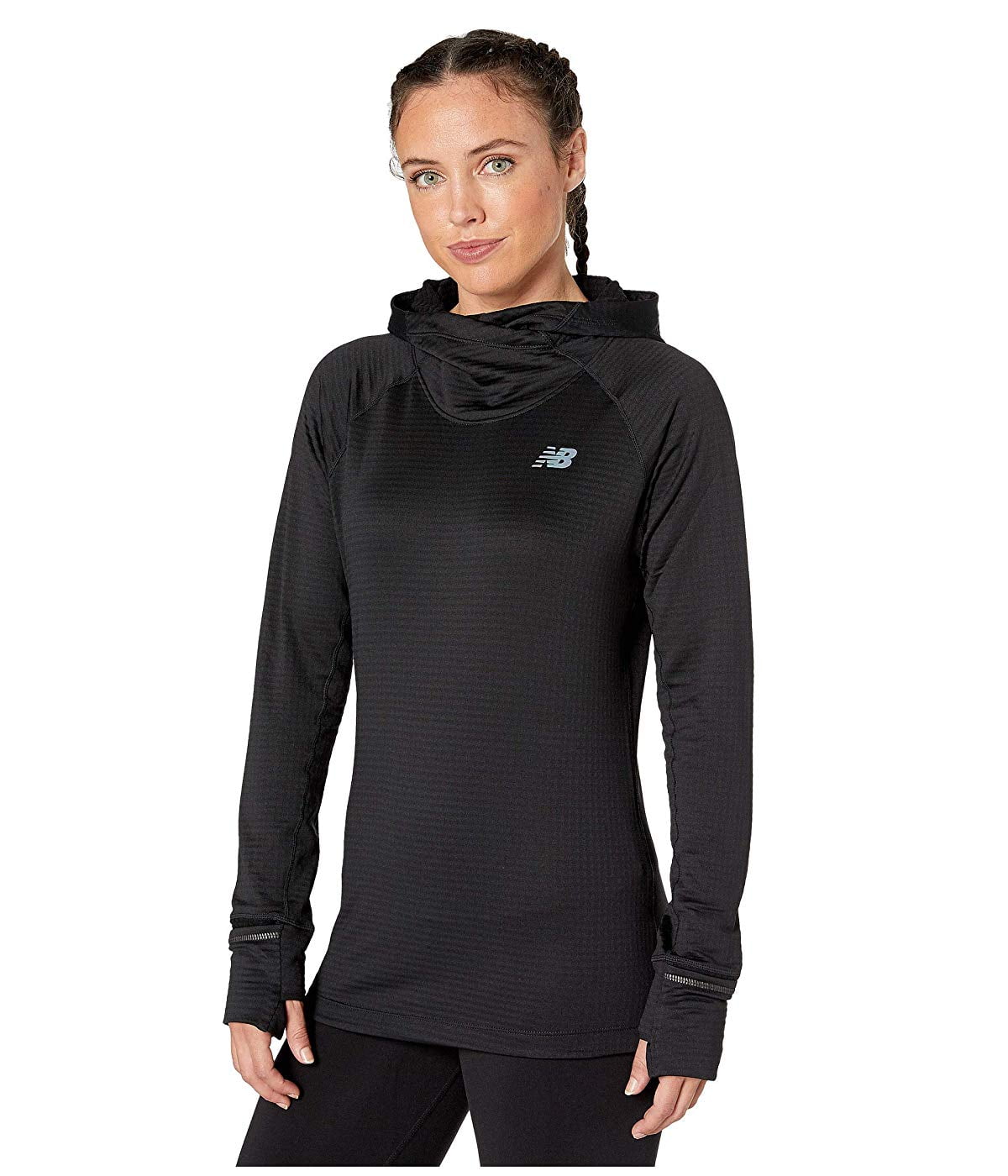 New balance women's impact run grid hoodie sale