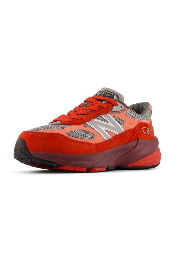 Kid's FuelCell 990 V6 Lace-Up Sneaker, Red Alert/Flare, 3 XW Little Kid