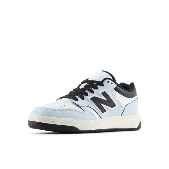 New Balance Kids 480 V1 Lace-up Sneaker, Bright Sky/White, 6 US Unisex Big