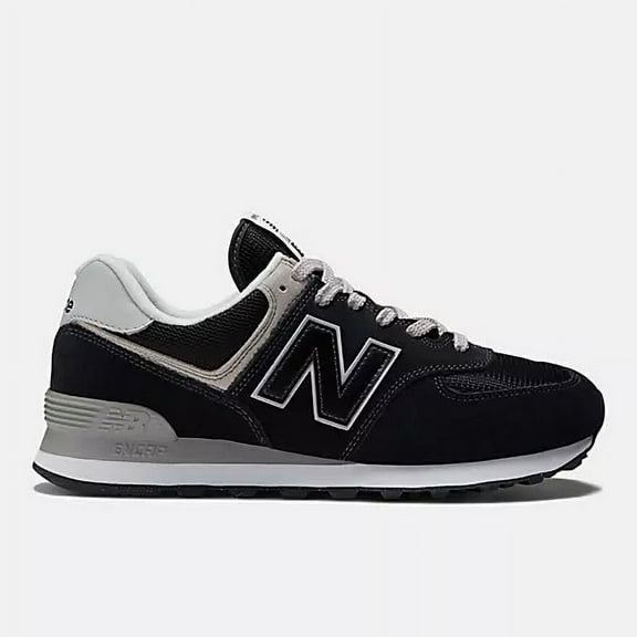 New Balance ML574EVB: Men's 574 Core Sneaker, BLACK/WHITE