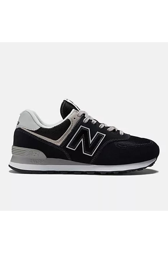 ML574EVB: Men's 574 Core Sneaker, BLACK/WHITE