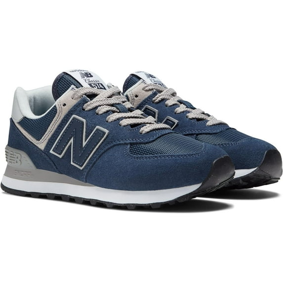 New Balance WL574EVN: Women's 574 V2 Essential Sneaker, NAVY/WHITE