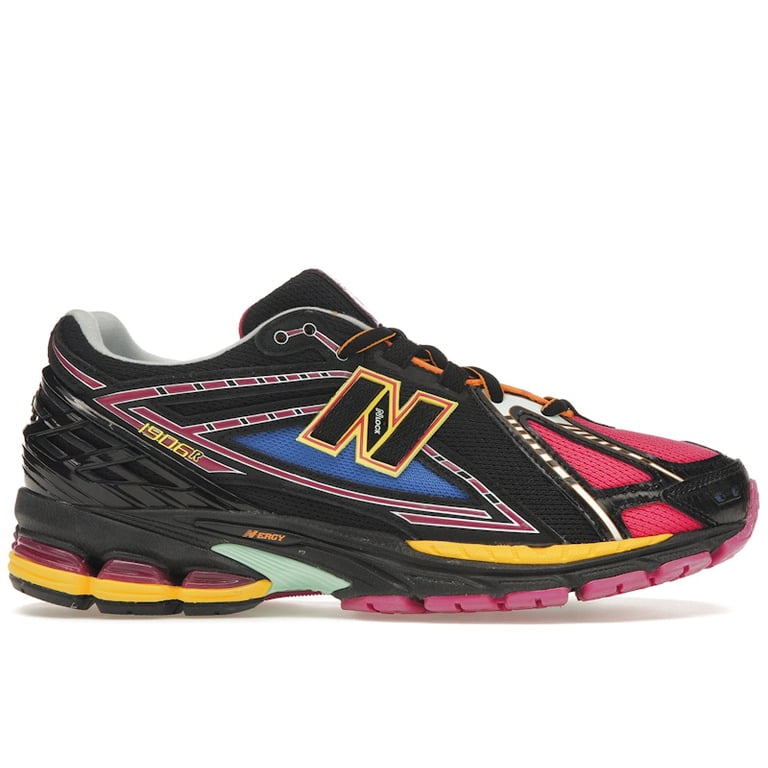 New Balance Men\'s Black with Neon Yellow and Orange Running Shoes NEW BALANCE 9060  main image 3